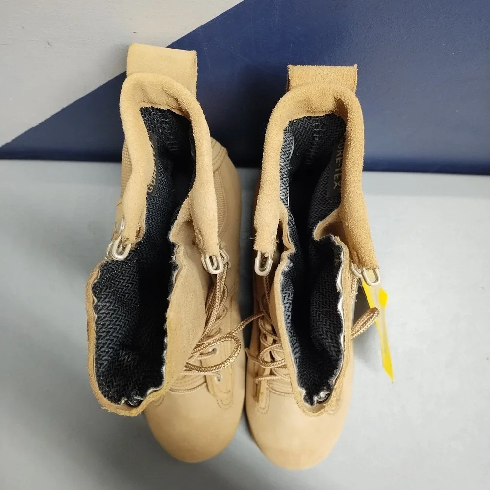 Belleville Infantry Military Combat Boots Unisex M3/W5 Tan Gore-Tex Lace Up EUC